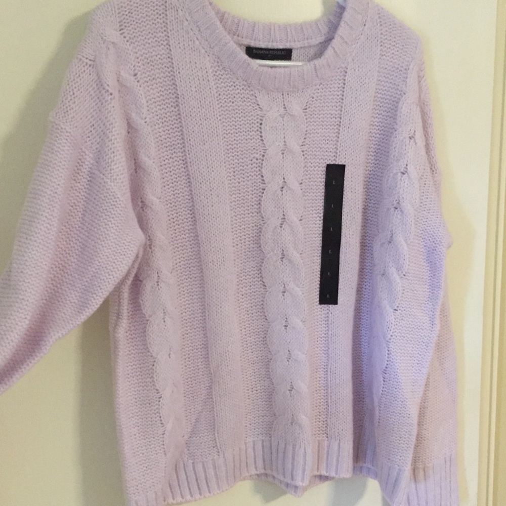 Banana Republic Lilac Sweater Size Large NWT